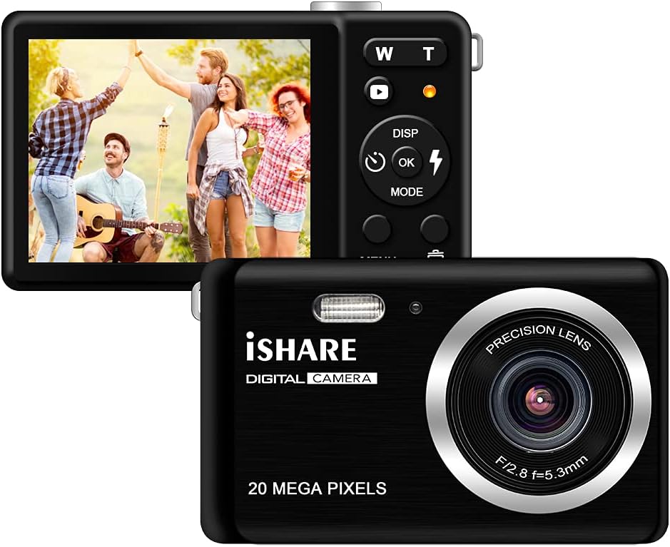 4K 48 MP WiFi Digital Camera with 16X Digital Zoom 3.0 Inch Flip Screen (32GB & 2 x Batteries) D686