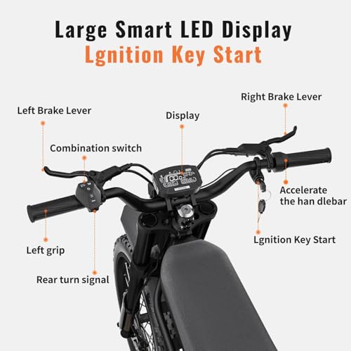 Electric Dirt Bike, 60V 3000W / 48V 2400W, Dual Battery, 25" Motorcycle Tire, Full Suspension X1169