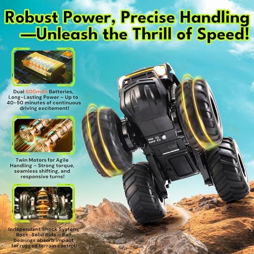 1:16 Waterproof Remote Control Monster Truck Pickup Car 4WD All Terrain Off-Road Toy A6991
