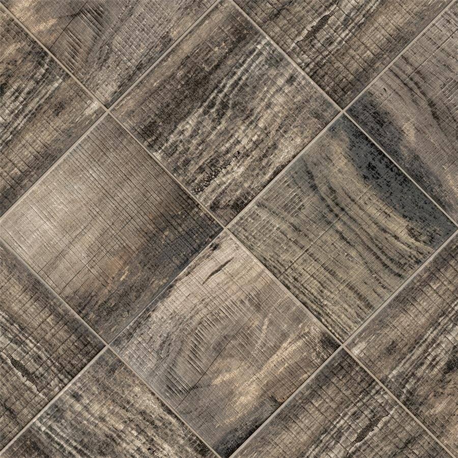 Textured Wood Timber Brown Floor and Wall Tile P15209