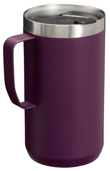 24 oz Insulated Stainless Steel Camp Mug with Press Fit Lid L46815