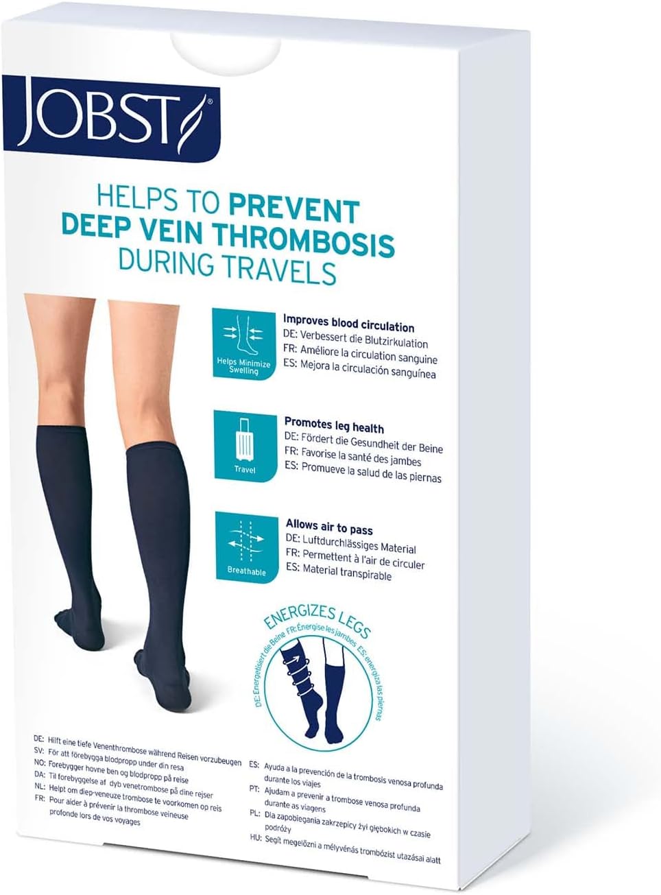 15-20 mmHg Knee High Closed Toe Compression Socks N626