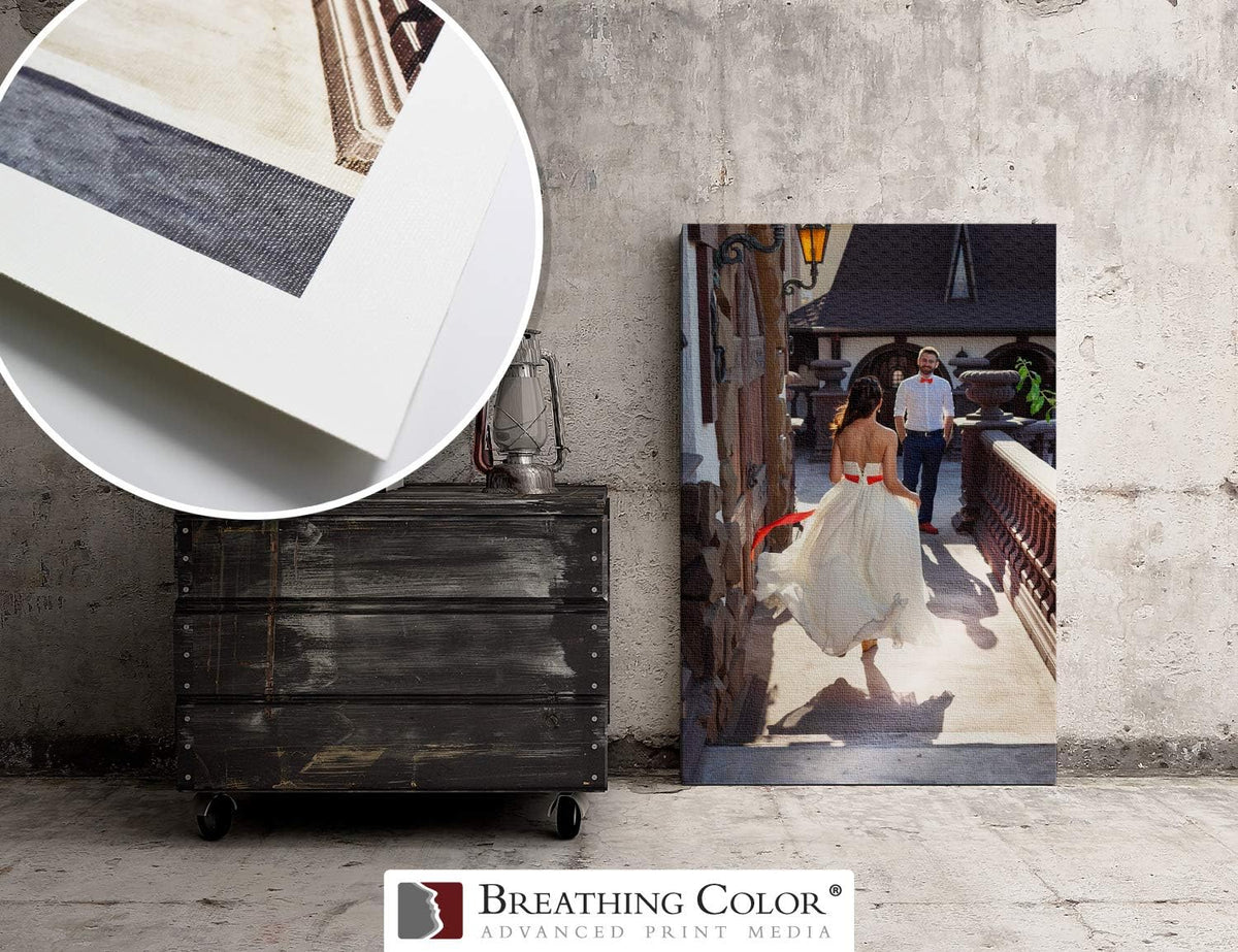 Crystalline Satin Bright White Poly-Cotton Inkjet Canvas 17in x 22in 25 Sheets F814
