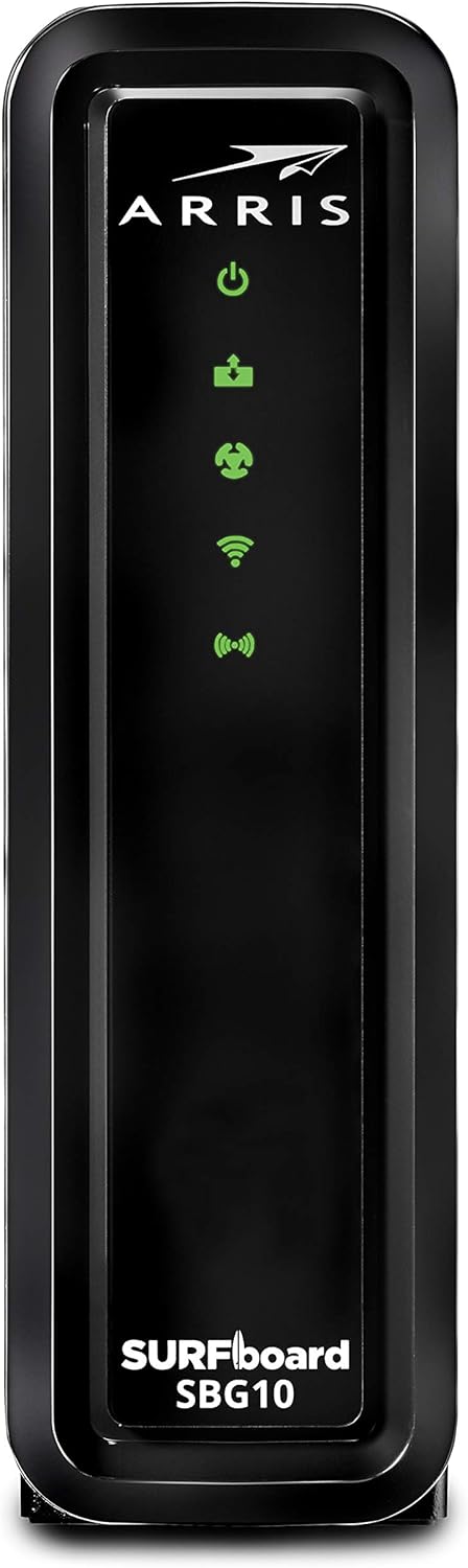 DOCSIS 3.0 Cable Modem & AC1600 Dual Band Wi-Fi Router (black) Pack of 2 P115