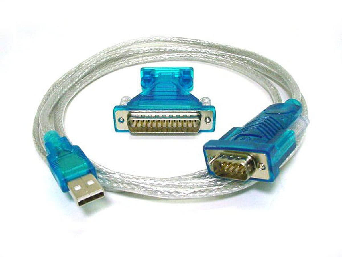 USB to RS232 DB9 Male / DB25 Male Converter Cable B27883