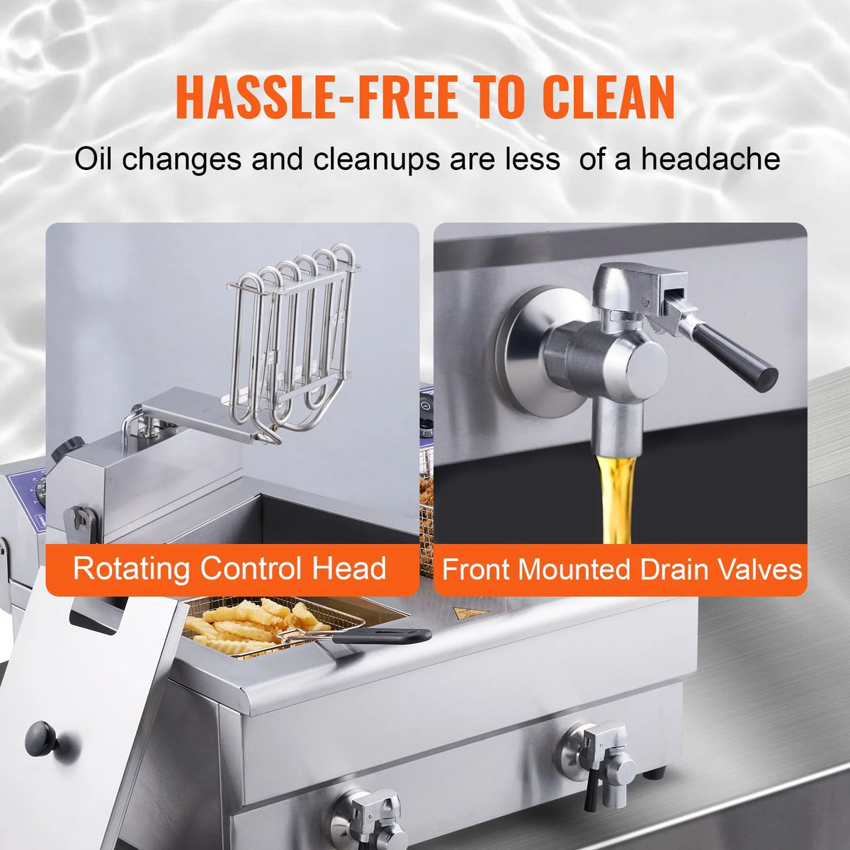 3000W Dual Tank Electric Deep Fryer H562