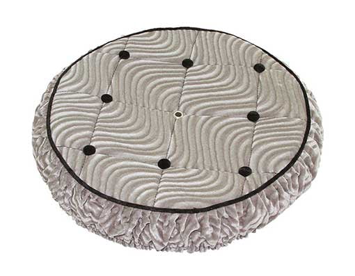 Silver Velour Lowrider Bike Spare Tire Cover J446893