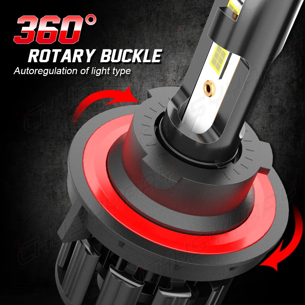 4x LED Headlight Hi/Lo Beam + H16/5202 Fog Light Bulb Kit U308751