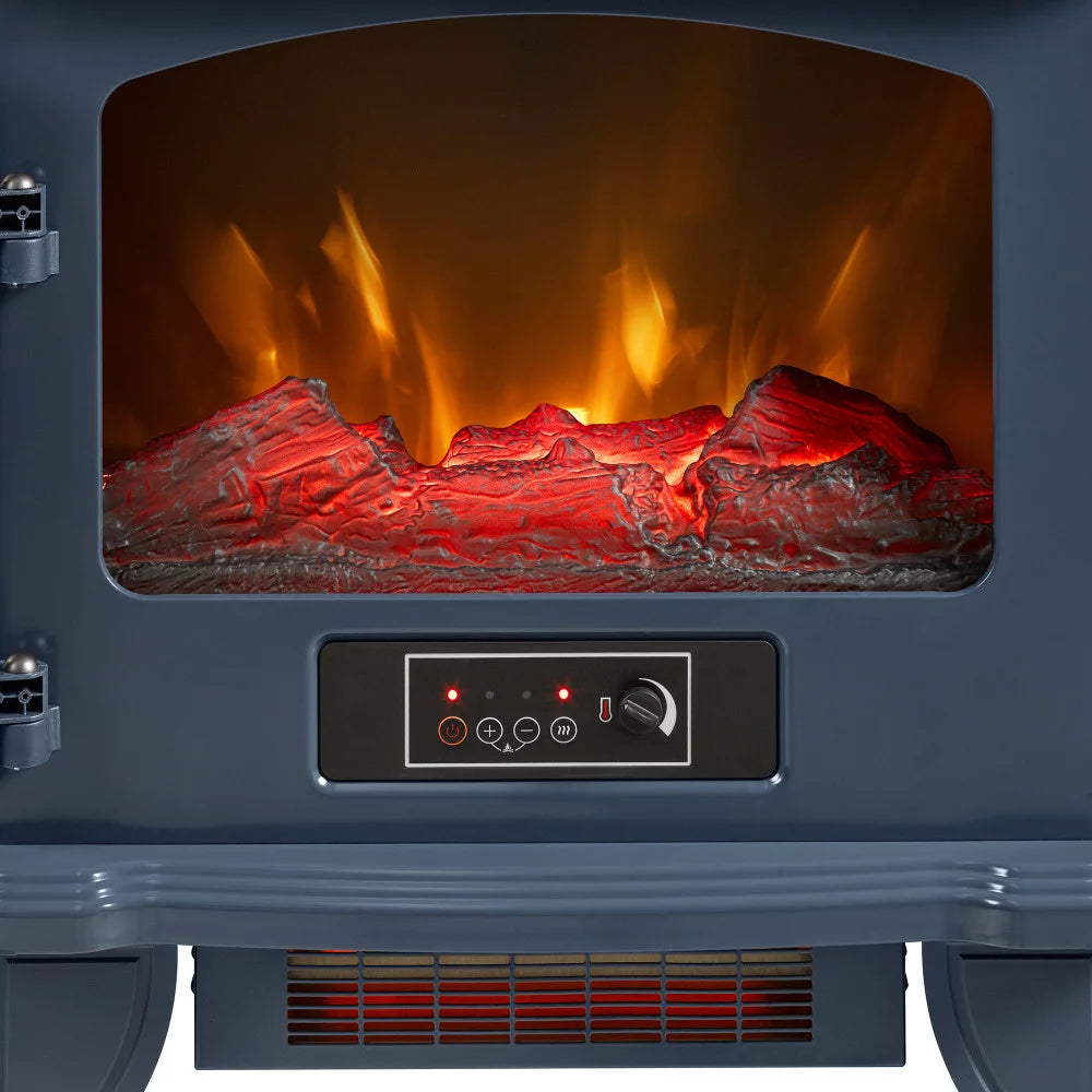 Blue Infrared Quartz Electric Fireplace Stove Heater E66756