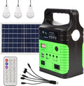 Portable Solar Powered Generator with Panel Including 3 Sets LED Light J294