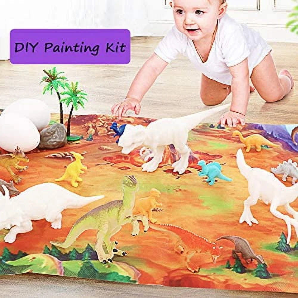 Kids Dinosaur Painting Kit with Play Mat O209232