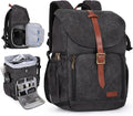 Pink Waterproof DSLR Camera Backpack with Rain Cover W544929