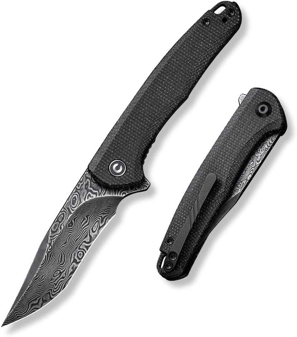 Mini Sandbar Liner Lock Folding Knife with Titanium Pocket Clip F522400