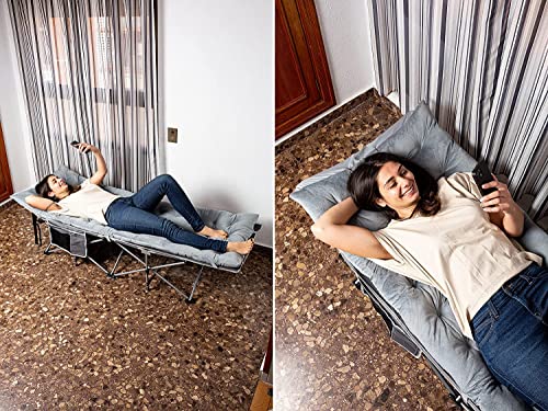 2 Pack Heavy Duty Folding Camping Cot with Mattress Q358