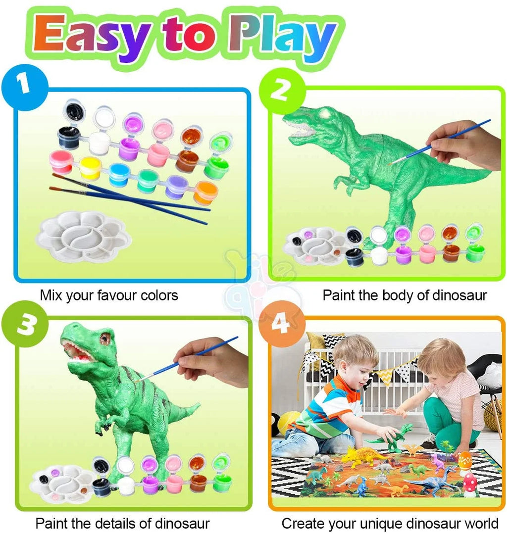 Kids Dinosaur Painting Kit with Play Mat O209232