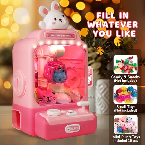 Mini Electronic Arcade Claw Machine with Lights Sound S11134