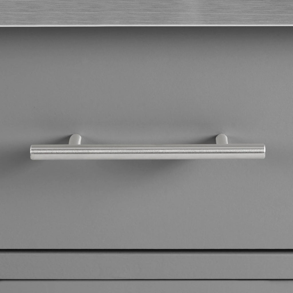 Gray Stainless Steel Top Kitchen Island Cart J121