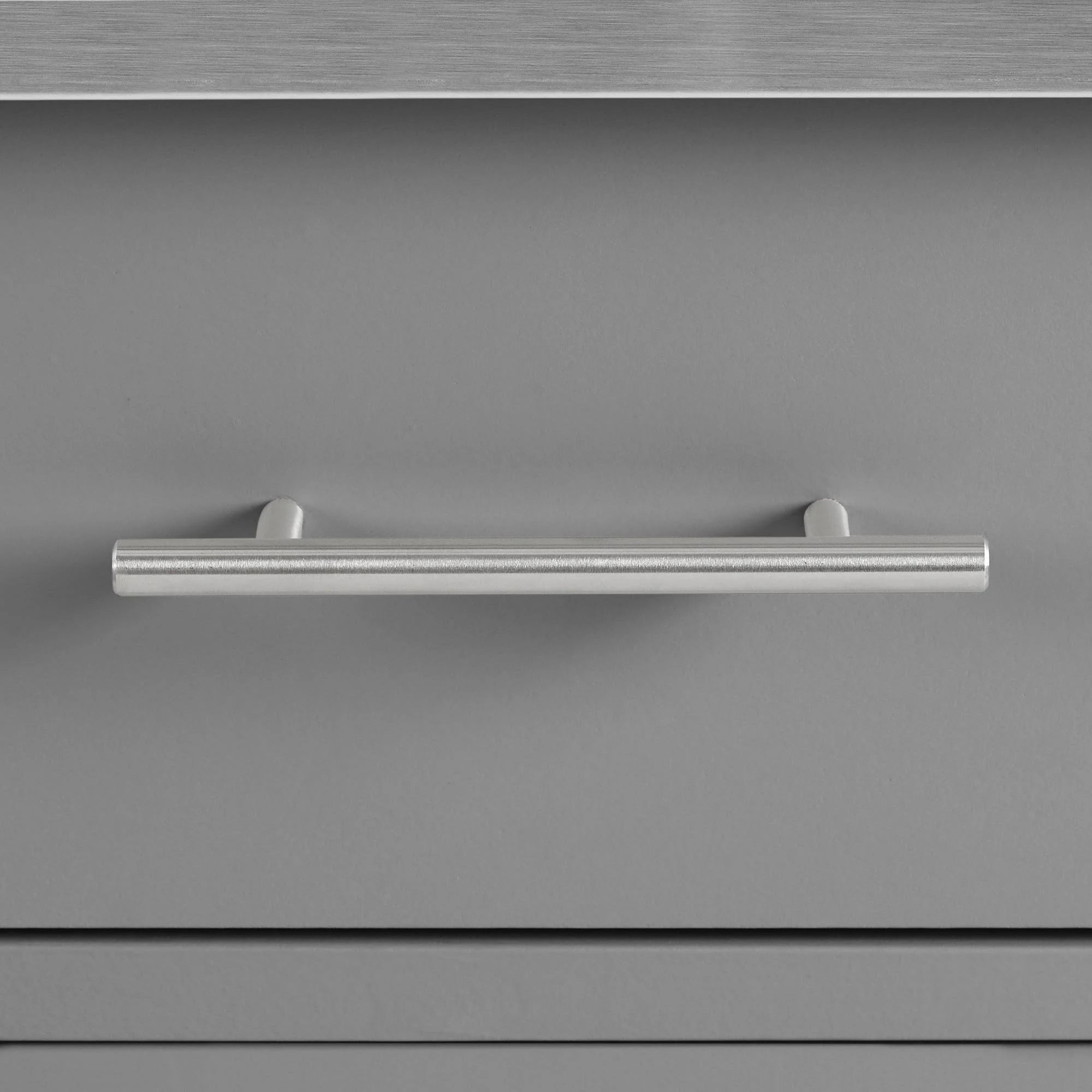 Gray Stainless Steel Top Kitchen Island Cart J121