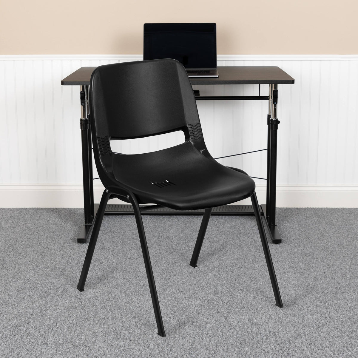 Black Stacking Chair P373