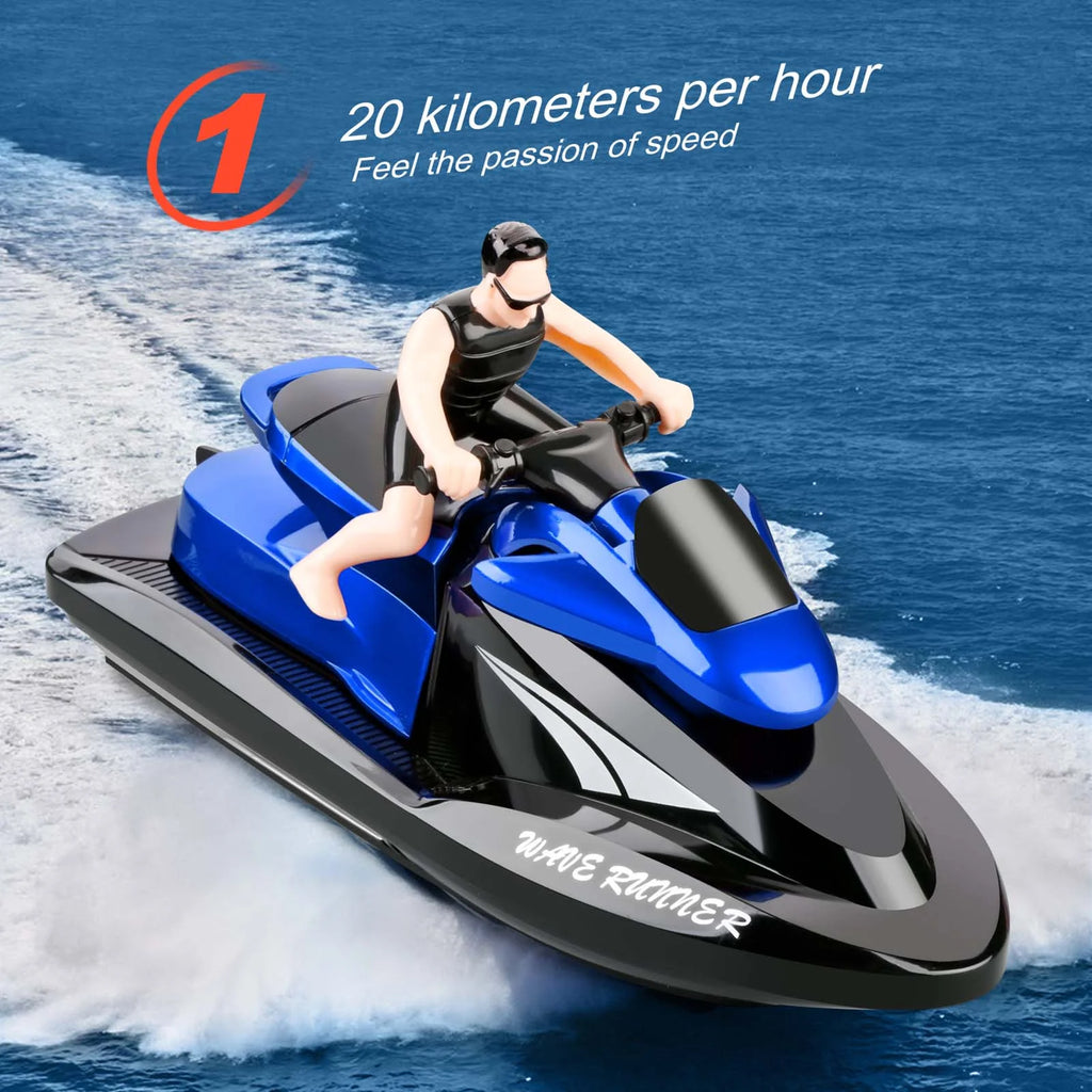 RC Motorboat High Speed Remote Control Boat 2.4Ghz Waterproof B858