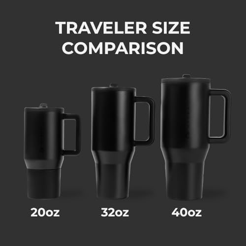 40 oz Insulated Stainless Steel Water Bottle with Handle & Flip Straw B141767