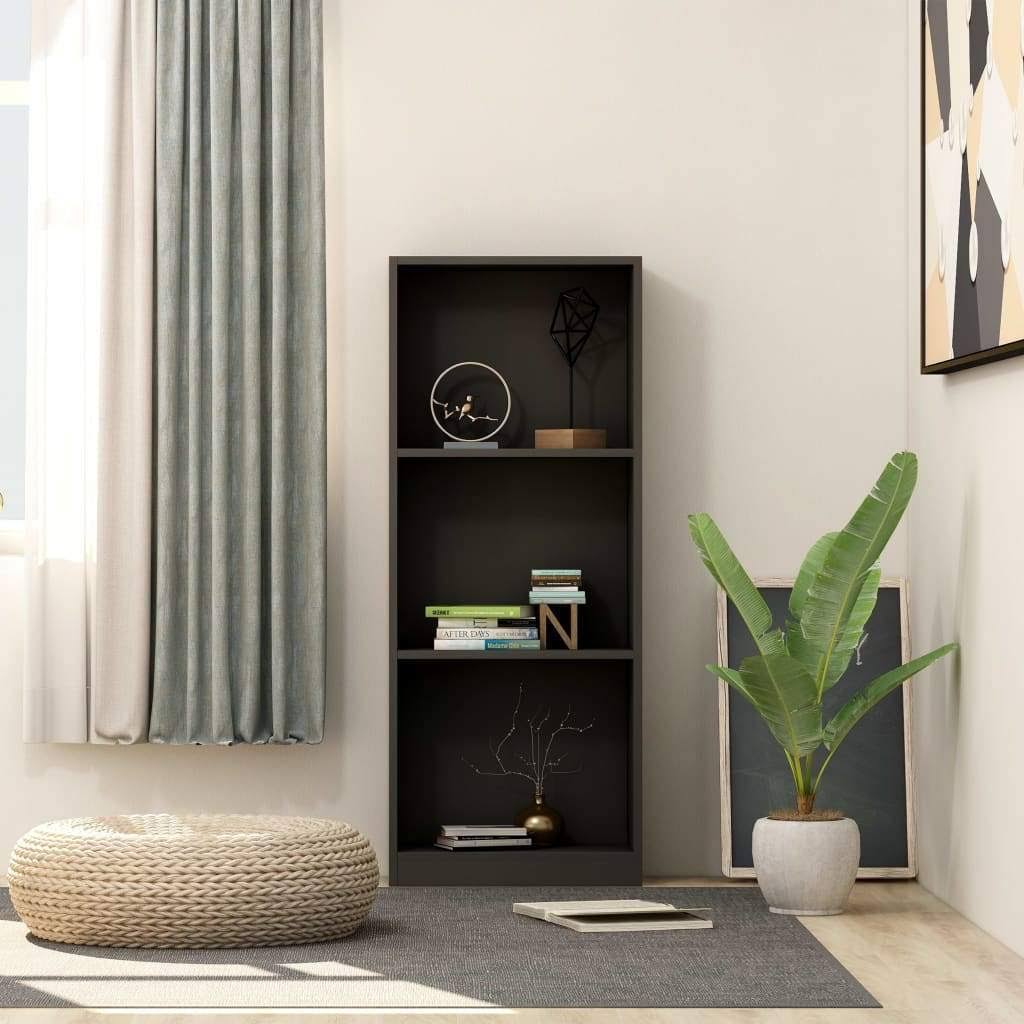 5-Tier Chipboard Book Cabinet Concrete Gray N155153
