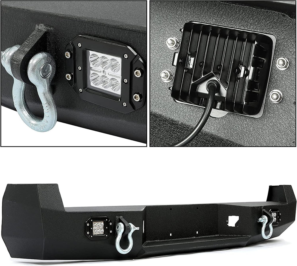Rear Bumper Protector Steel with Led Lights H619240