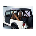 Black Soft Top with Clear Windows and One-Piece Doors Y33124