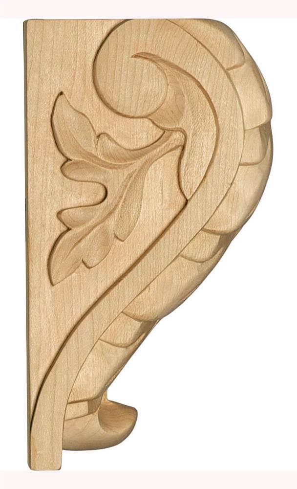 Alder Extra Large Acanthus Leaf Block Corbel A255