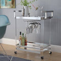 Gold Flamingo Bar Cart W91901