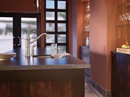Mediterranean Bronze High-Arc Kitchen Faucet with Side Spray B292