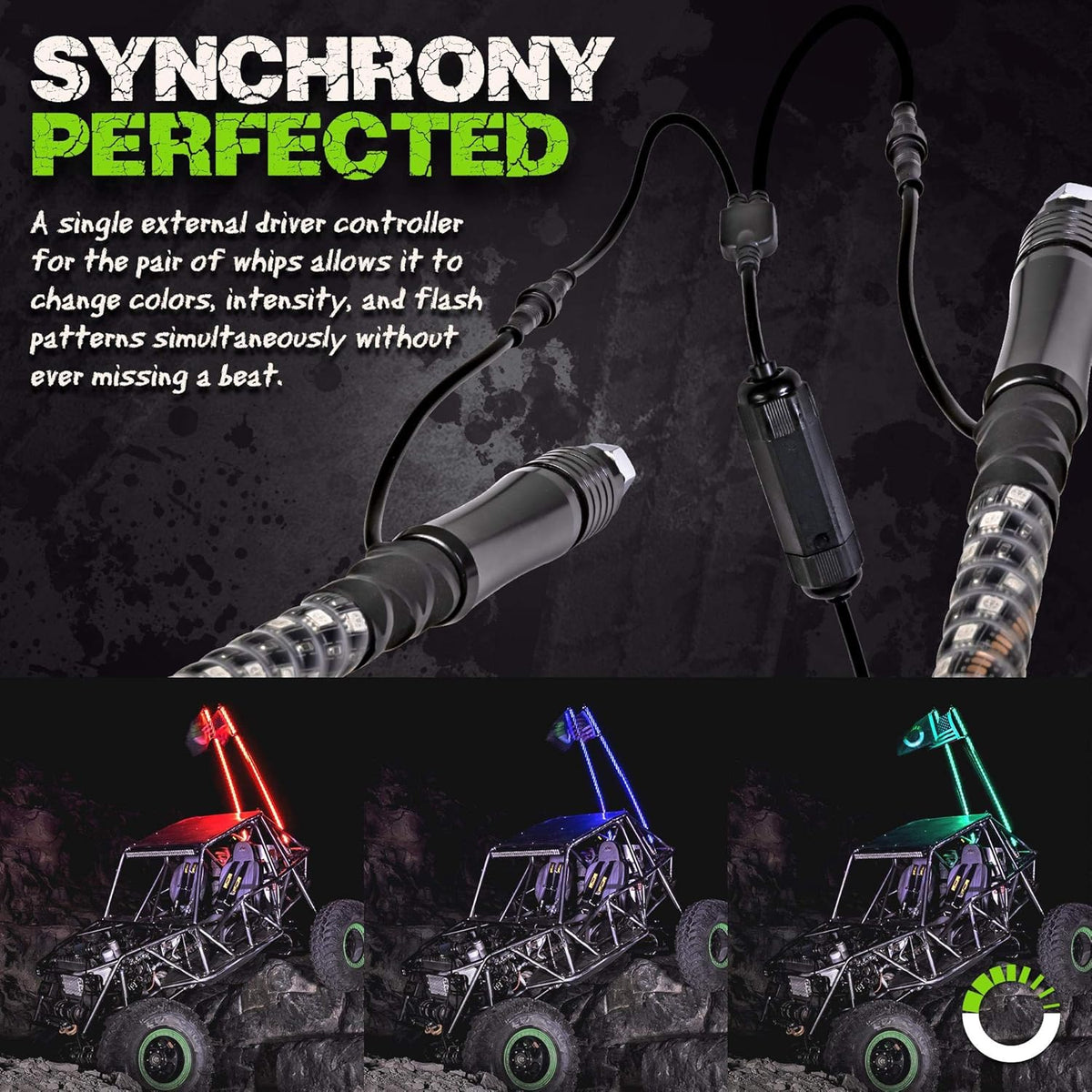 3ft Spiral LED Whip Light Antenna for UTV ATV R99703
