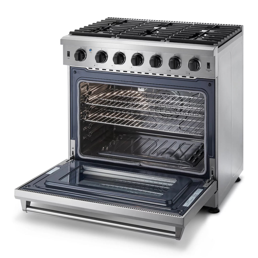 36-Inch Gas Range 6 Burners Stainless Steel D185948