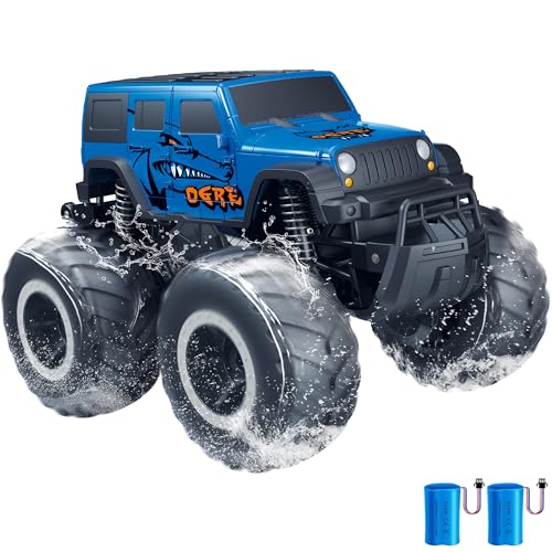1:16 Waterproof Remote Control Monster Truck Pickup Car 4WD All Terrain Off-Road Toy A6991