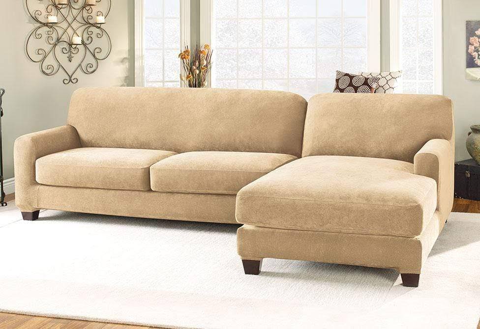 Stretch Pique Two Piece with Right Side Chaise V421