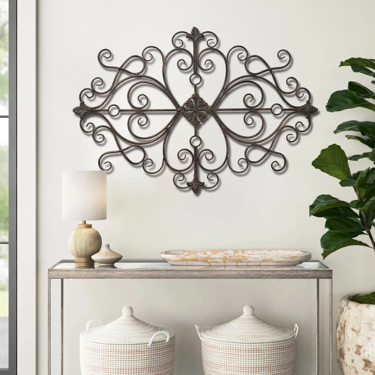 Rustic Metal Wall Art 36" x 24" N3194
