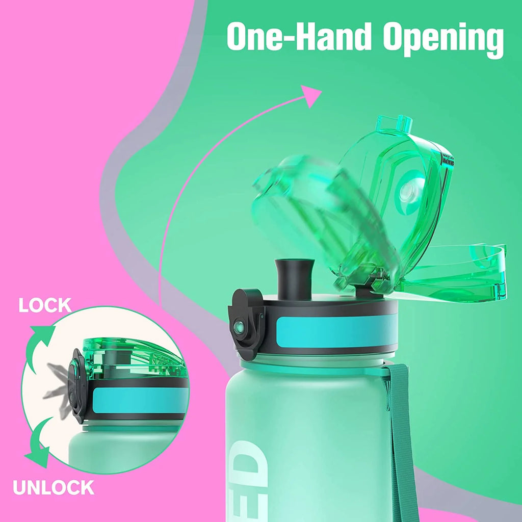 32oz Tritan BPA Free Water Bottle with Time Marker Q747072