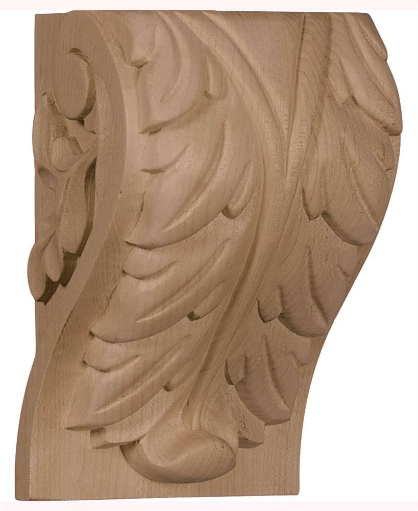Alder Extra Large Acanthus Leaf Block Corbel A255