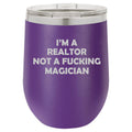 12 oz Double Wall Vacuum Insulated Stainless Steel Stemless Wine Tumbler Travel Mug With Lid X59476