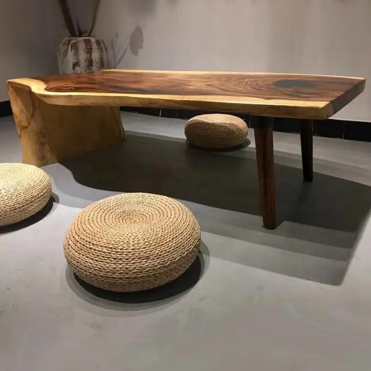 Live Edge Wooden Table (60 x 30 Inches, 16.5 Inches Tall) F612
