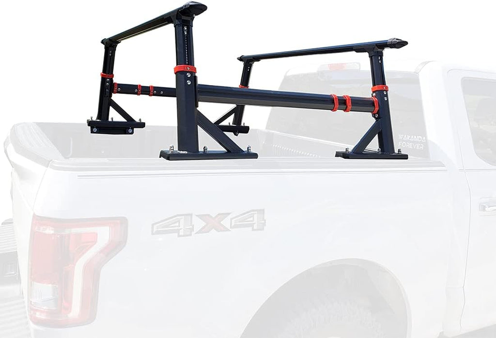 Truck Bed Racks Extendable Brackets All Aluminum Alloy Pickup Ladder Rack T47974