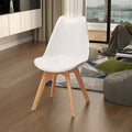 White Side Chairs Set of 4 K83675