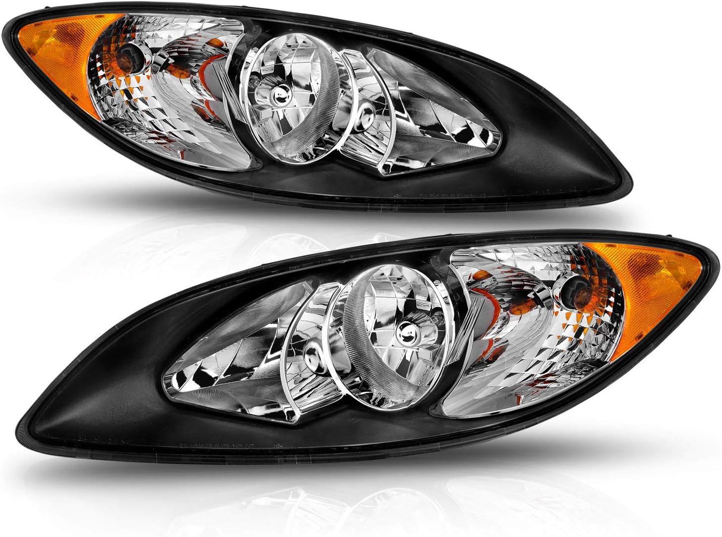 Black Replacement Headlights Set C5065