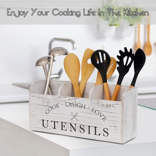 Wooden Utensil Holder F666