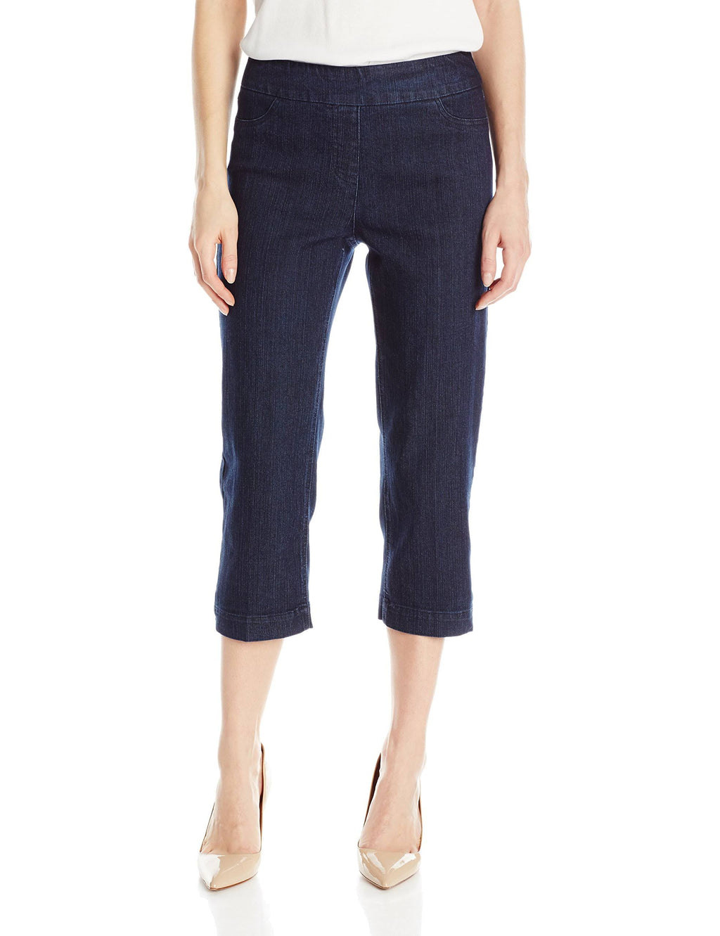 Denim Pull-On Capri Pants O118395