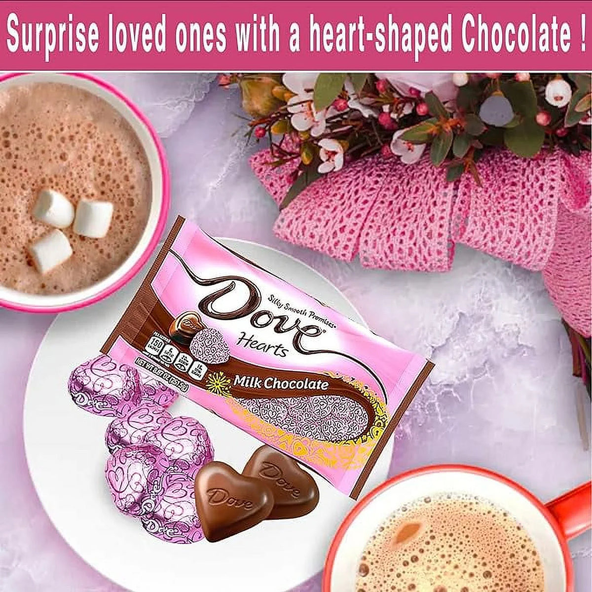 Milk Chocolate Candy Heart Tin, Milk Chocolate Bag and White Teddy Bear M501
