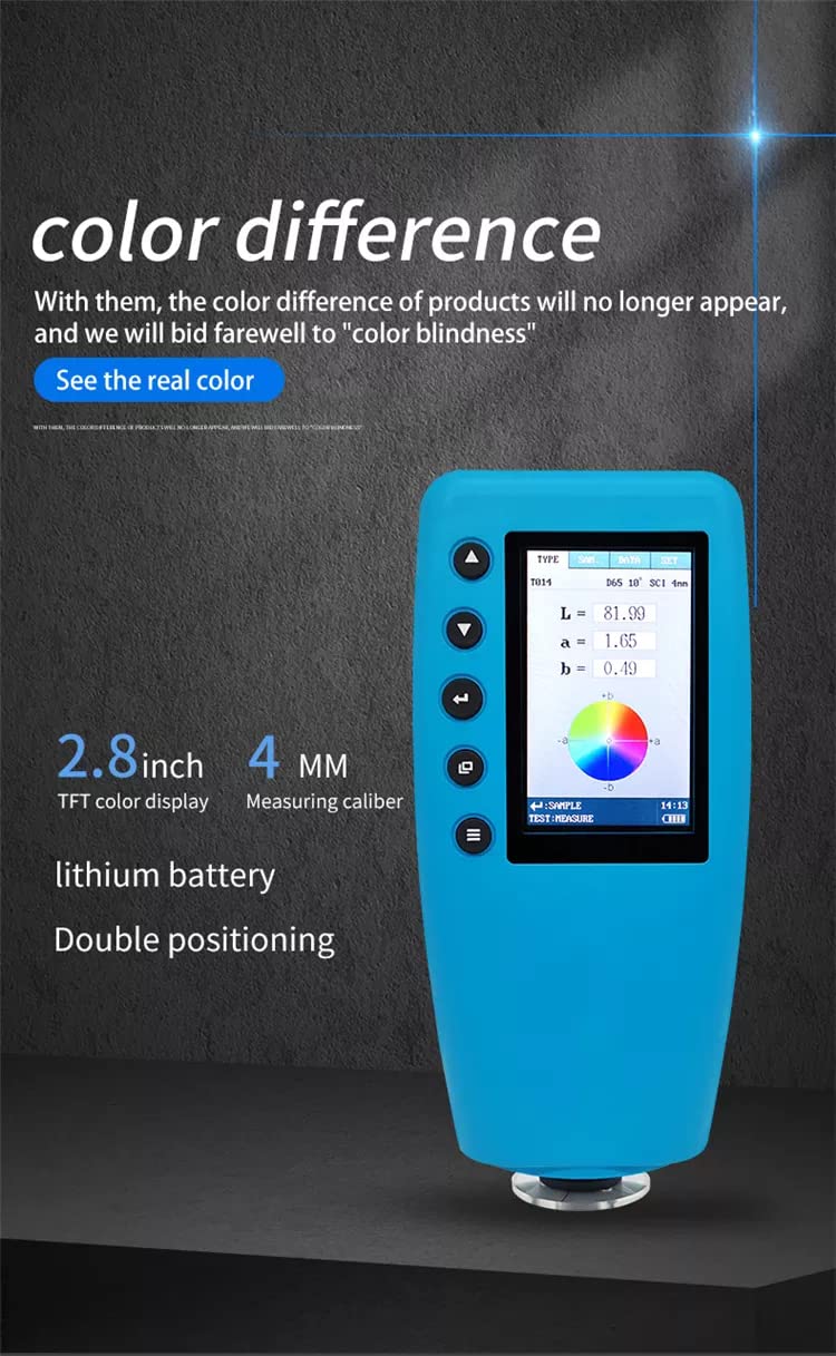 Portable Colorimeter Color Analyzer Digital LAB Color Meter Tester Color Difference Meter with 4mm Caliber H402