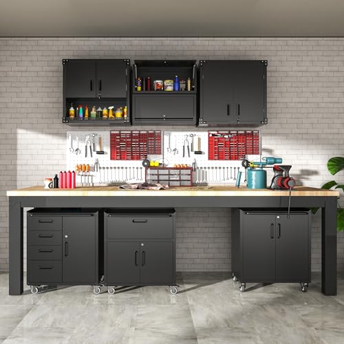 Metal 4 Drawer Rolling Tool Storage Cabinet with Locking Doors Y123025
