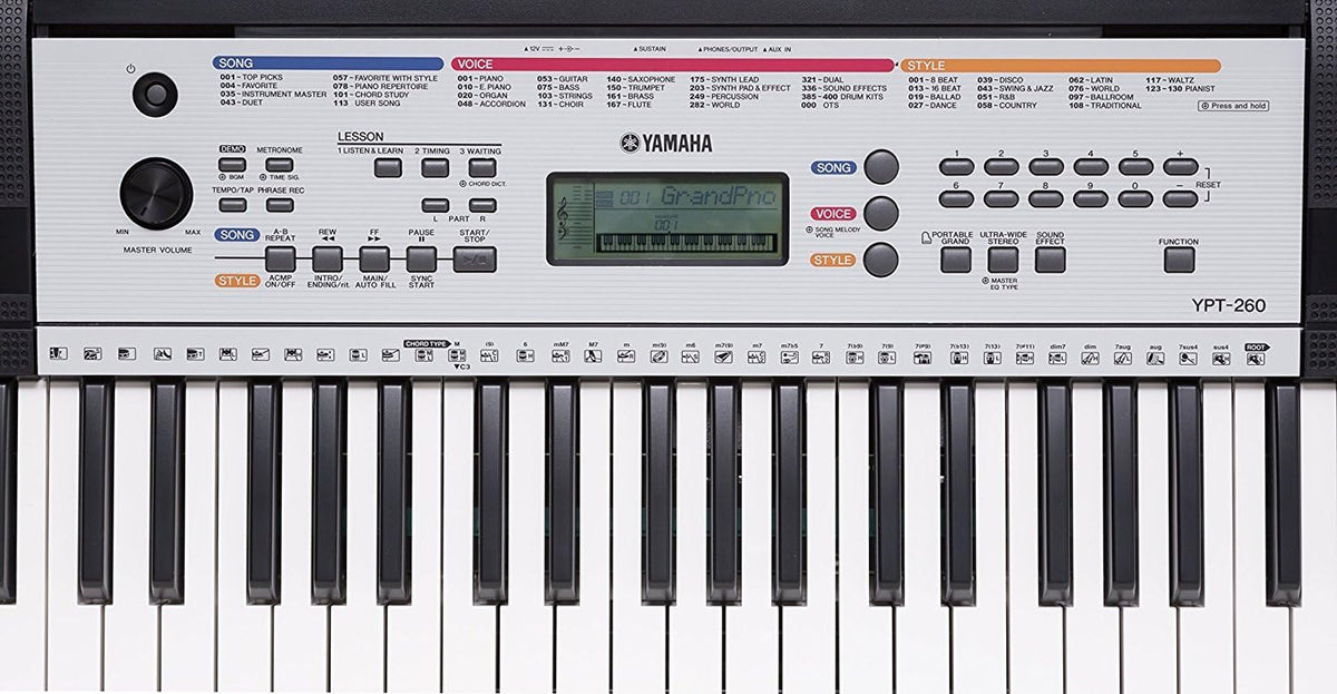 61-Key Portable Keyboard with Power Adapter X358686