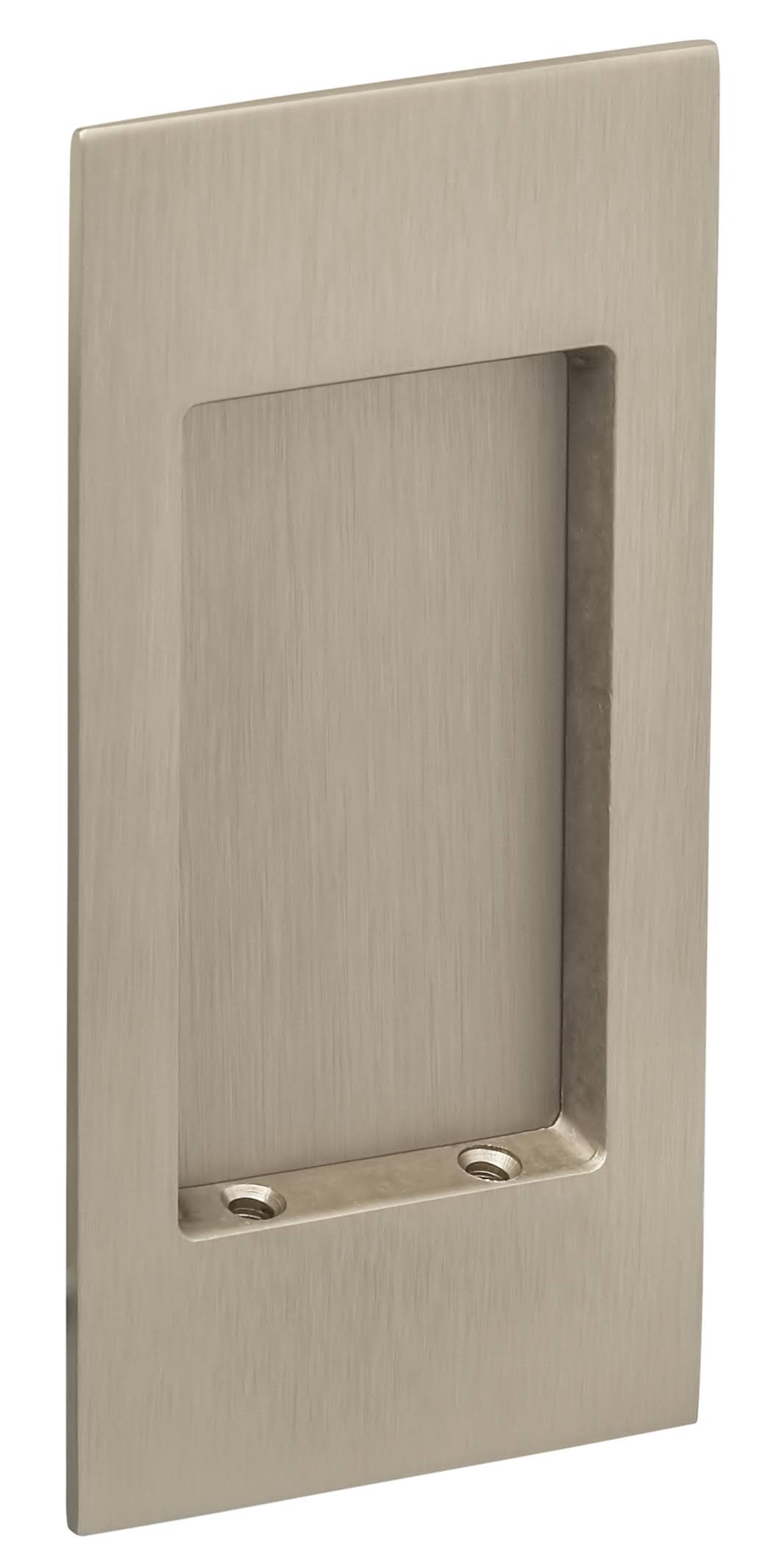 4-1/2 inch Lacquered Satin Nickel Flush Pull G1114